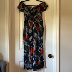 Navy and Orange Jumpsuit